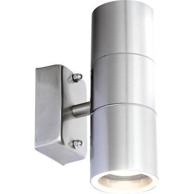 Lampe Murale en Acier Inoxydable Globo - Lampe Extérieure 5W IP44 - Publicité Lampe Murale en Acier Inoxydable Globo - Lampe Extérieure 5W IP44 - Publicité