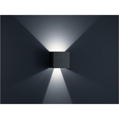 Applique murale extérieure Helestra SIRI 44 L - LED réglable noire - Publicité Applique murale extérieure Helestra SIRI 44 L - LED réglable noire - Publicité