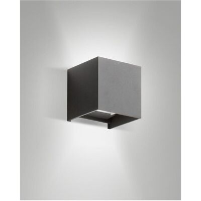 Fabas Luce, Éclairage d'extérieur, CUBA DARK GREY LED Wandleuchte 12W warmweiss Dunkel Grau 6541-21-294 (1448 lm, IP54) - Publicité Fabas Luce, Éclairage d'extérieur, CUBA DARK GREY LED Wandleuchte 12W warmweiss Dunkel Grau 6541-21-294 (1448 lm, IP54) - Publicité