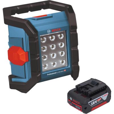 Bosch Professional, Éclairage pour atelier, GLI 18V-1200 C Professional Projecteur de chantier sans fil 18 V 1200 lm + 1x batterie 4,0 Ah (1200 lm) - Publicité Bosch Professional, Éclairage pour atelier, GLI 18V-1200 C Professional Projecteur de chantier sans fil 18 V 1200 lm + 1x batterie 4,0 Ah (1200 lm) - Publicité