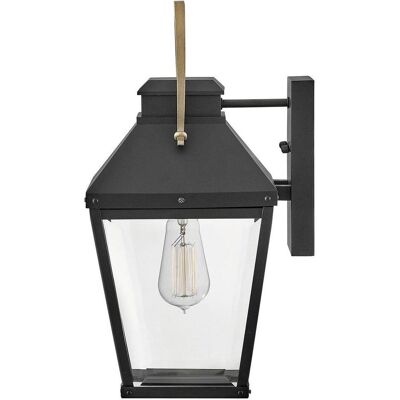 Elstead Lighting, Éclairage d'extérieur, Elstead Dawson Aussenwandleuchte E27 Schwarz mit brünierten Bronze Akzenten Klar IP44 (E27, IP44) - Publicité Elstead Lighting, Éclairage d'extérieur, Elstead Dawson Aussenwandleuchte E27 Schwarz mit brünierten Bronze Akzenten Klar IP44 (E27, IP44) - Publicité