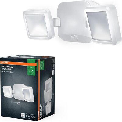 Osram, Éclairage d'extérieur, Battery LED Spotlight Double 10W 4000K IP54 White (480 lm, IP54) - Publicité Osram, Éclairage d'extérieur, Battery LED Spotlight Double 10W 4000K IP54 White (480 lm, IP54) - Publicité