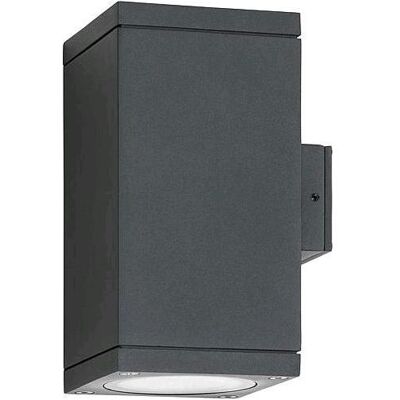 LCD, Éclairage d'extérieur, Applique murale 2flg Graphite (GU10, IP65) - Publicité LCD, Éclairage d'extérieur, Applique murale 2flg Graphite (GU10, IP65) - Publicité