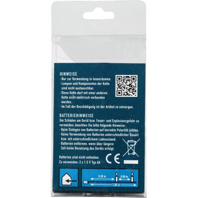 Idena, Guirlande lumineuse, Guirlande lumineuse LED 10 WW avec minuterie 6h (1.10 m) - Publicité Idena, Guirlande lumineuse, Guirlande lumineuse LED 10 WW avec minuterie 6h (1.10 m) - Publicité