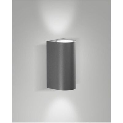 Fabas Luce, Éclairage d'extérieur, HELI DARK GREY LED Wandleuchte 12W warmweiss Dunkel Grau 6559-26-294 (1416 lm, IP54) - Publicité Fabas Luce, Éclairage d'extérieur, HELI DARK GREY LED Wandleuchte 12W warmweiss Dunkel Grau 6559-26-294 (1416 lm, IP54) - Publicité