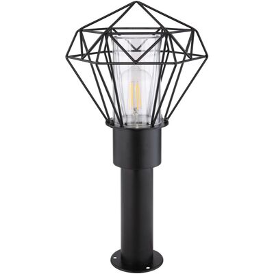 Lampe de sol extérieur Globo Horace - Métal noir IP44 - Publicité Lampe de sol extérieur Globo Horace - Métal noir IP44 - Publicité