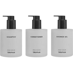 Blomus, Distributeur de savon + porte-savon, Set mit 3 KIREI-Spendern, weiss + Kleber - Publicité Blomus, Distributeur de savon + porte-savon, Set mit 3 KIREI-Spendern, weiss + Kleber - Publicité