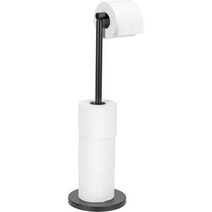 Wenko, Dérouleur de papier toilette, Support de papier toilette sur pied 2 en 1 Noir avec distributeur de rouleaux de papier toilette de - Publicité Wenko, Dérouleur de papier toilette, Support de papier toilette sur pied 2 en 1 Noir avec distributeur de rouleaux de papier toilette de - Publicité