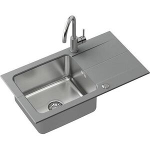 Steiner, Évier, EDWARD 111 Fusion gris 780 * 440 avec siphon manuel complet avec Kate tap (44 cm, 44 cm) - Publicité Steiner, Évier, EDWARD 111 Fusion gris 780 * 440 avec siphon manuel complet avec Kate tap (44 cm, 44 cm) - Publicité