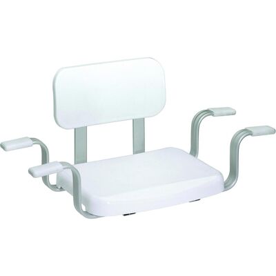 Siège de Baignoire VITAEASY - Pointes en Caoutchouc Antidérapantes - Jusqu'à 150kg - Facile à Monter - Blanc & Chrome - Siège de Baignoire - Publicité Siège de Baignoire VITAEASY - Pointes en Caoutchouc Antidérapantes - Jusqu'à 150kg - Facile à Monter - Blanc & Chrome - Siège de Baignoire - Publicité