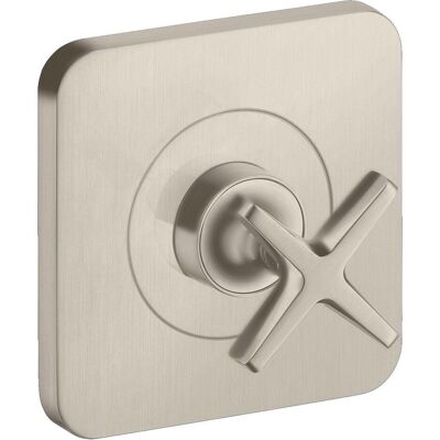 HANSGROHE Axor Citterio E Vanne de fermeture encastrée - Nickel brossé - Publicité HANSGROHE Axor Citterio E Vanne de fermeture encastrée - Nickel brossé - Publicité