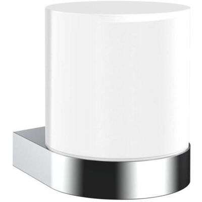 Emco, Distributeur de savon + porte-savon, flow distributeur de savon à capteur, verre cristal satiné - Publicité Emco, Distributeur de savon + porte-savon, flow distributeur de savon à capteur, verre cristal satiné - Publicité