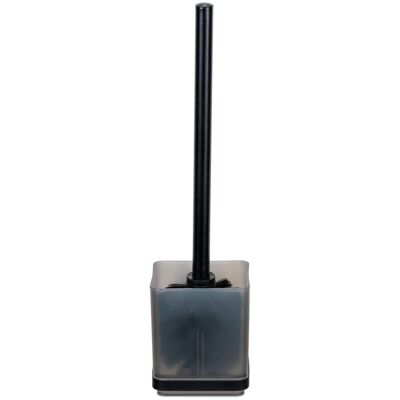 Ensemble Porte-Brosse WC WENKO Quadro - Fixation Murale, Noir, Acier Inoxydable & Plastique - Publicité Ensemble Porte-Brosse WC WENKO Quadro - Fixation Murale, Noir, Acier Inoxydable & Plastique - Publicité