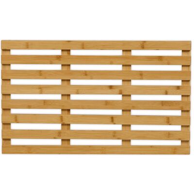RELAXDAYS Tapis de douche en bambou, 66x40cm - Antidérapant - Publicité RELAXDAYS Tapis de douche en bambou, 66x40cm - Antidérapant - Publicité