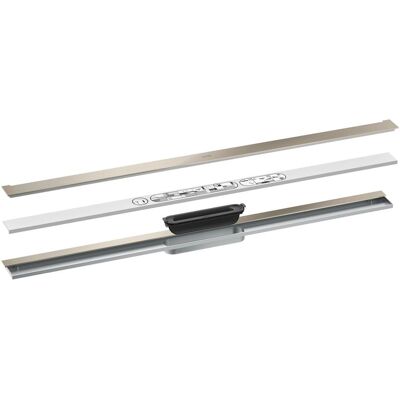 Axor Rigole de douche, Kit de finition Drain Caniveau, 1000mm, pour montage mural, 42528 (1000 mm) - Publicité Axor Rigole de douche, Kit de finition Drain Caniveau, 1000mm, pour montage mural, 42528 (1000 mm) - Publicité