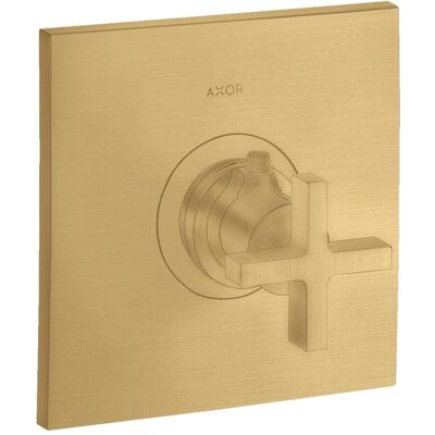 Thermostat Hansgrohe Axor Citterio - Haut Débit - Or Brossé - 39716250 - Publicité Thermostat Hansgrohe Axor Citterio - Haut Débit - Or Brossé - 39716250 - Publicité