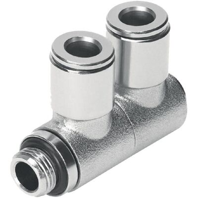 Festo, Technique de raccordement des tubes, Distributeur 558838 NPQM-LFK-G18-Q6-P10 Tube Ø : 6 mm 1 pc. Publicité Festo, Technique de raccordement des tubes, Distributeur 558838 NPQM-LFK-G18-Q6-P10 Tube Ø : 6 mm 1 pc. Publicité