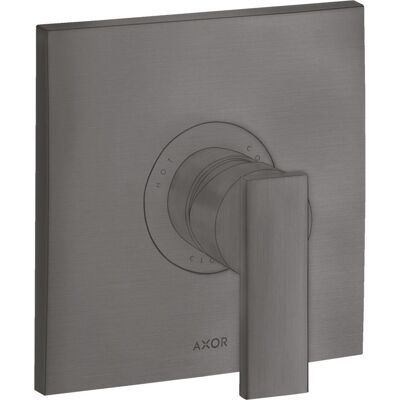 Hansgrohe Axor Citterio Mitigeur de douche mural en chrome noir brossé - Publicité Hansgrohe Axor Citterio Mitigeur de douche mural en chrome noir brossé - Publicité