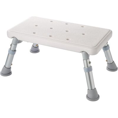 Tabouret de bain blanc réglable - Accessoire de bain - Publicité Tabouret de bain blanc réglable - Accessoire de bain - Publicité