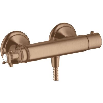 Hansgrohe Axor Montreux Thermostat de Douche Encastré - Or Rouge Brossé - Publicité Hansgrohe Axor Montreux Thermostat de Douche Encastré - Or Rouge Brossé - Publicité