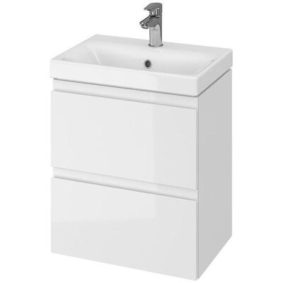 Meuble salle de bain Cersanit Moduo Slim - 49.5x62x34.5 cm, Blanc - Publicité Meuble salle de bain Cersanit Moduo Slim - 49.5x62x34.5 cm, Blanc - Publicité
