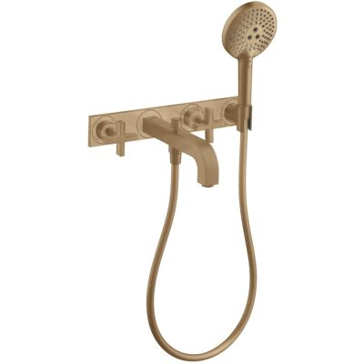 Axor Robinetterie de salle de bains, Citterio Mélangeur bain 3 trous avec poignées croisillons 39441 - Publicité Axor Robinetterie de salle de bains, Citterio Mélangeur bain 3 trous avec poignées croisillons 39441 - Publicité
