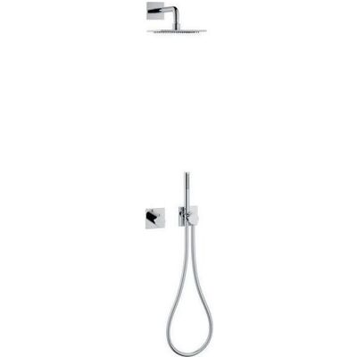 Ensemble de douche Keuco IXMO - Chrome, Rosettes carrées, Thermostat pour 2 utilisateurs - Publicité Ensemble de douche Keuco IXMO - Chrome, Rosettes carrées, Thermostat pour 2 utilisateurs - Publicité