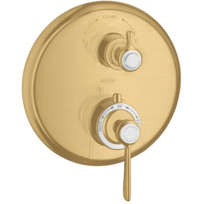 Hansgrohe Axor Montreux Thermostat Or Brossé - Robinet de Salle de Bain - Publicité Hansgrohe Axor Montreux Thermostat Or Brossé - Robinet de Salle de Bain - Publicité