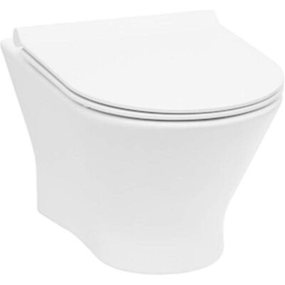 Toilette encastrée sans rebord Roca Nexo - Fermeture douce - Publicité Toilette encastrée sans rebord Roca Nexo - Fermeture douce - Publicité