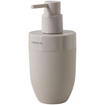 Sealskin, Distributeur de savon + porte-savon, Distributeur de savon Bloom 300 ml, modèle sur pied, couleur « greige » - Publicité Sealskin, Distributeur de savon + porte-savon, Distributeur de savon Bloom 300 ml, modèle sur pied, couleur « greige » - Publicité