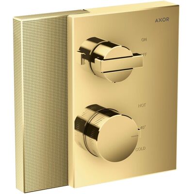 Axor Robinetterie de salle de bains, Thermostat de bord dissimulé avec vanne d'arrêt, taille diamant - Publicité Axor Robinetterie de salle de bains, Thermostat de bord dissimulé avec vanne d'arrêt, taille diamant - Publicité