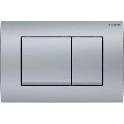 Geberit Plaque de déclenchement, Bouton Delta30, Avant, Chrome mat - Publicité Geberit Plaque de déclenchement, Bouton Delta30, Avant, Chrome mat - Publicité