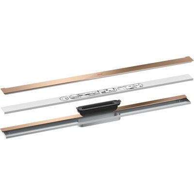 Ensemble complet de canaux de drainage Hansgrohe Axor - 900 mm - Polished Red Gold - Publicité Ensemble complet de canaux de drainage Hansgrohe Axor - 900 mm - Polished Red Gold - Publicité