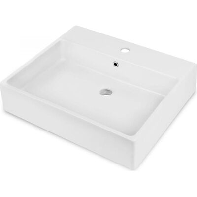 Deante Modèle 500x600mm - Lavabo en céramique pour mur ou plan de travail - Publicité Deante Modèle 500x600mm - Lavabo en céramique pour mur ou plan de travail - Publicité