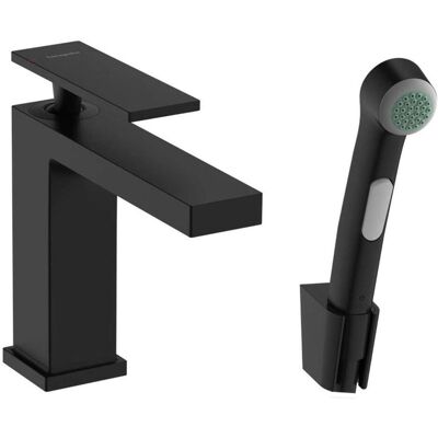 Hansgrohe Tecturis e - Mitigeur lavabo - Push-Open, EcoSmart, Noir mat - Publicité Hansgrohe Tecturis e - Mitigeur lavabo - Push-Open, EcoSmart, Noir mat - Publicité