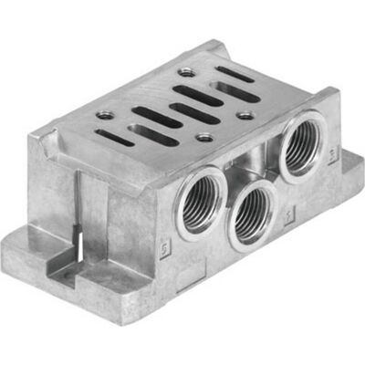 Festo, Technique de raccordement des tubes, Anschlussplatte 8032642 VABS-S1-1S-G38 0 bis 16 bar 1 St. Publicité Festo, Technique de raccordement des tubes, Anschlussplatte 8032642 VABS-S1-1S-G38 0 bis 16 bar 1 St. Publicité