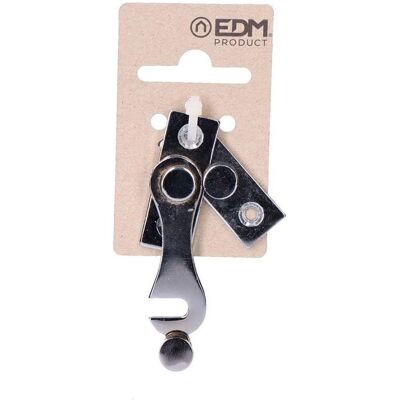 Verrou de porte en acier en H EDM - 6cm, Gauche, Chromé - Publicité Verrou de porte en acier en H EDM - 6cm, Gauche, Chromé - Publicité