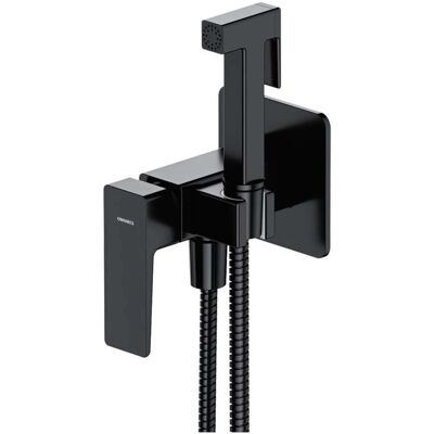 Omnires, Robinet de bidet, Mitigeur bidet avec douchette Parma SYSPMBI2BL, noir mat - Publicité Omnires, Robinet de bidet, Mitigeur bidet avec douchette Parma SYSPMBI2BL, noir mat - Publicité