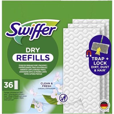 Procter & Gamble Swiffer Lingettes sèches - Chiffons de nettoyage - Publicité Procter & Gamble Swiffer Lingettes sèches - Chiffons de nettoyage - Publicité