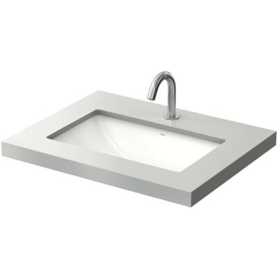 Lavabo mural TOTO - 590x380mm - Sans trous pour robinet - Publicité Lavabo mural TOTO - 590x380mm - Sans trous pour robinet - Publicité