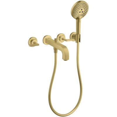 Robinet de baignoire Axor Citterio 3 trous avec douche à main et accessoires - Mitigeur baignoire - Publicité Robinet de baignoire Axor Citterio 3 trous avec douche à main et accessoires - Mitigeur baignoire - Publicité