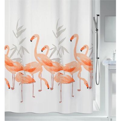 Spirella - Flamingo - Pink/White - Rideau de douche - Publicité Spirella - Flamingo - Pink/White - Rideau de douche - Publicité