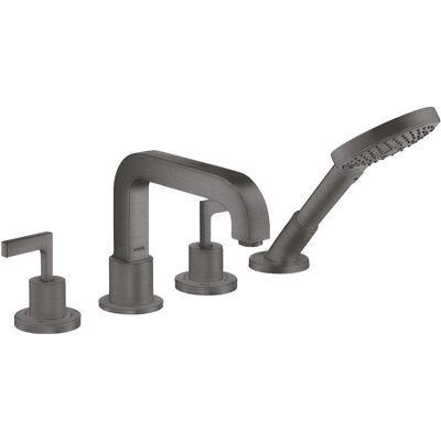 Robinets de baignoire Axor Citterio 4 trous - Chrome noir brossé - Publicité Robinets de baignoire Axor Citterio 4 trous - Chrome noir brossé - Publicité