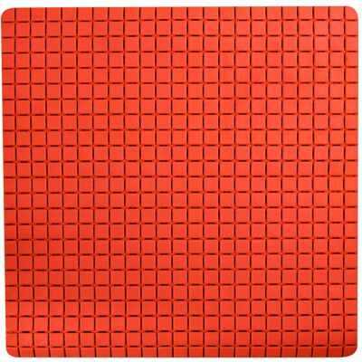 MSV Tapis de bain - 54x54 cm, Orange, Antidérapant, Étanche - Publicité MSV Tapis de bain - 54x54 cm, Orange, Antidérapant, Étanche - Publicité