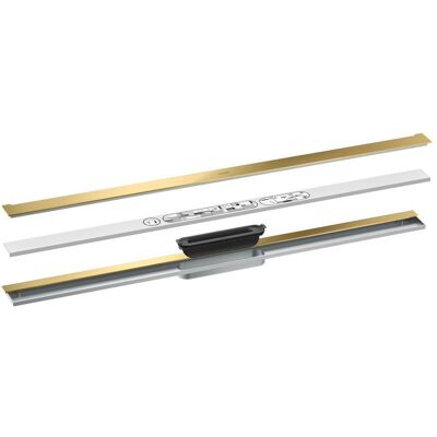 Hansgrohe Axor Drain Ensemble Complet - Brushed Brass - Système de Drainage - Publicité Hansgrohe Axor Drain Ensemble Complet - Brushed Brass - Système de Drainage - Publicité