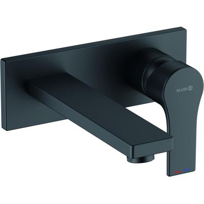Robinet mural encastré Kludi ZENTA SL - 2 trous, portée 180mm, noir mat - Publicité Robinet mural encastré Kludi ZENTA SL - 2 trous, portée 180mm, noir mat - Publicité