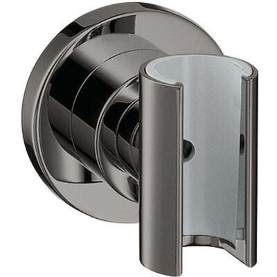Support de douche Axor Citterio - Chrome noir poli - Publicité Support de douche Axor Citterio - Chrome noir poli - Publicité