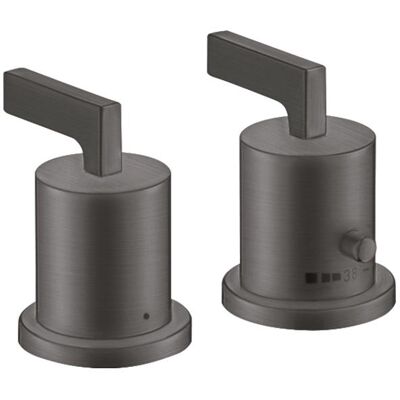 Hansgrohe Axor Citterio Mitigeur thermostatique pour baignoire - Chrome noir brossé - Publicité Hansgrohe Axor Citterio Mitigeur thermostatique pour baignoire - Chrome noir brossé - Publicité