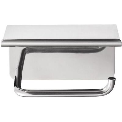 Blomus, Dérouleur de papier toilette, Support pour papier toilette. Avec étagère Modo, acier poli - Publicité Blomus, Dérouleur de papier toilette, Support pour papier toilette. Avec étagère Modo, acier poli - Publicité