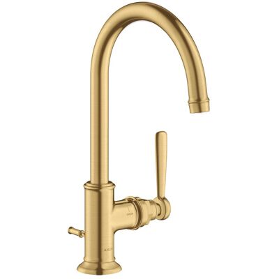Hansgrohe Axor Montreux Robinet or brossé - 210, monocommande, vidange automatique - Publicité Hansgrohe Axor Montreux Robinet or brossé - 210, monocommande, vidange automatique - Publicité